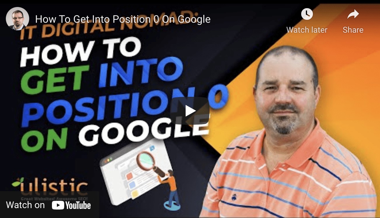 How To Get Into Position 0 On Google
